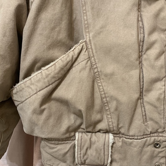 Esprit Spirt Vintage Bomber jacket Sherpa Collar size L RARE FIND - Picture 5 of 9